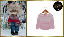 DB DINKIES CHRISTMAS SWEATER pink