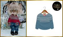 DB DINKIES CHRISTMAS SWEATER blue