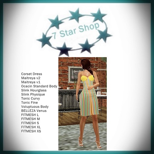 Dress Corset stripe