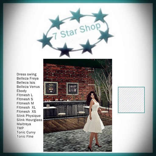 Dress swing white