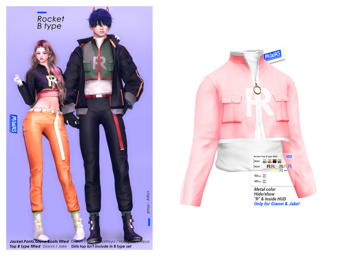 MIWAS / Rocket Top B type #Pink