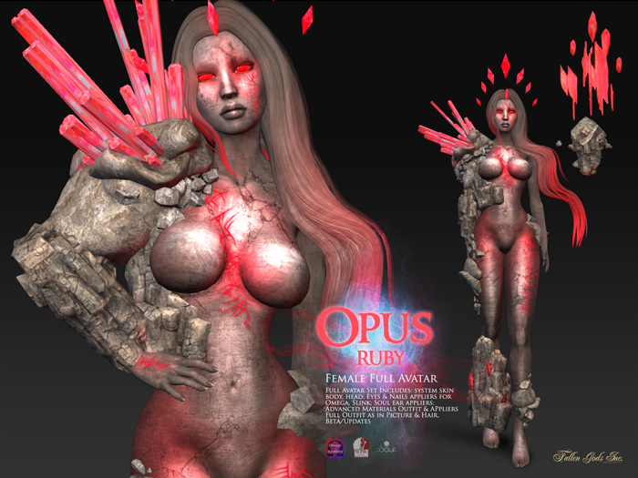 OPUS female, Ruby +Fallen Gods Inc.