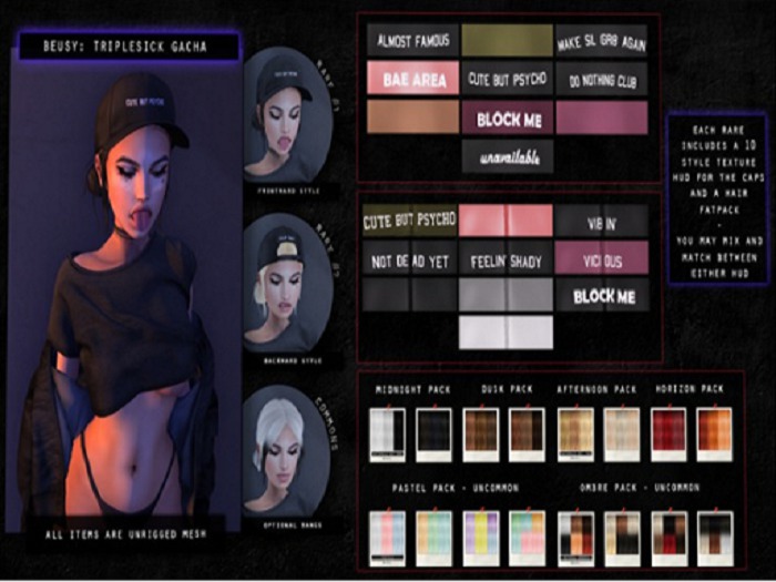 Beusy: TripleSick Hair #3 - Afternoon Palette [Boxed] COMMON