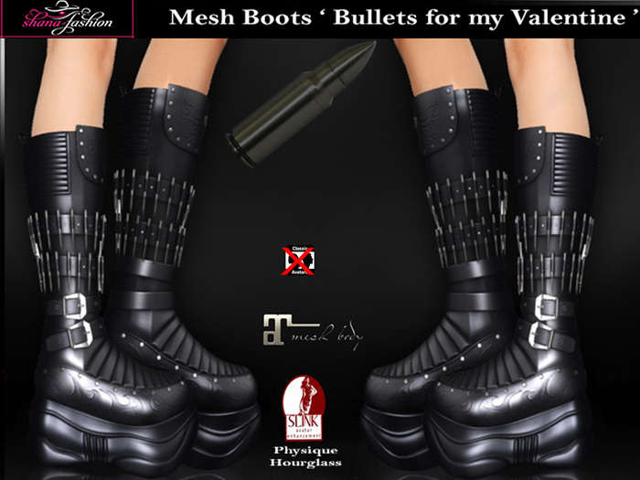 Mesh Boots BULLETS FOR MY VALENTINE Demo