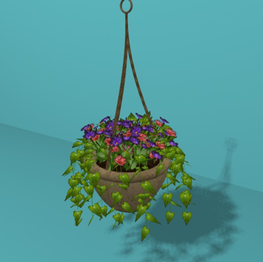 Hanging Plant & Flowers, 8 Color Menu, 5Li, Bagged