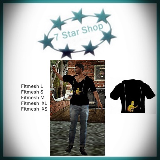 Simpsons H black Mens  t-Shirt