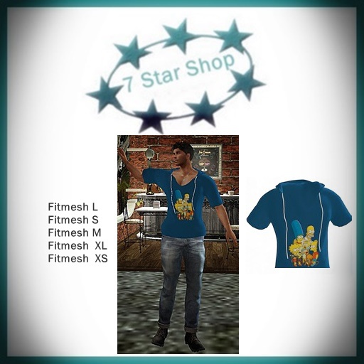 Simpsons blue Mens  t-Shirt