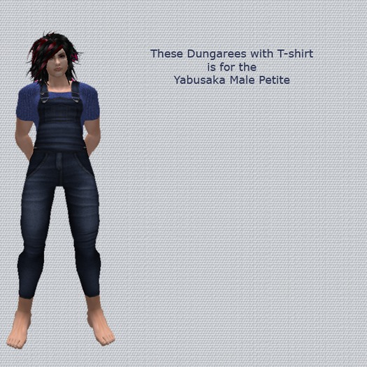 Yabusaka Male Petite Blue dunagrees