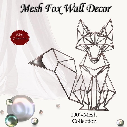 Mesh Fox Wall Decor v. 1
