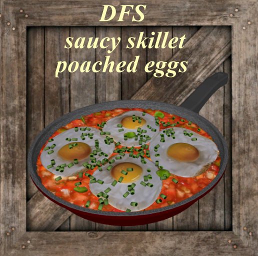 saucy skillet poached eggs bc