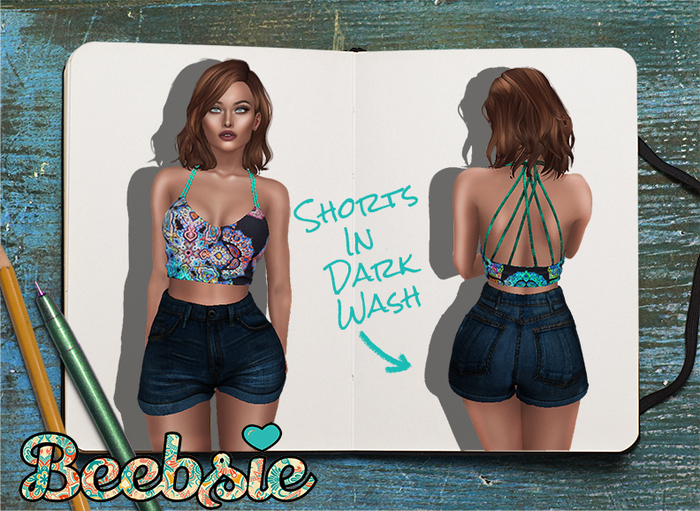 Beebsie High Rise Denim Dark Wash