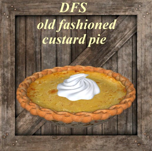 old fashioned custard pie DFS storage vendor crate texture bc