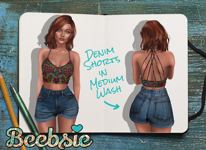 Beebsie High Rise Denim Medium Wash