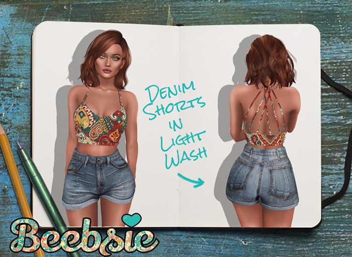 Beebsie High Rise Denim Light Wash