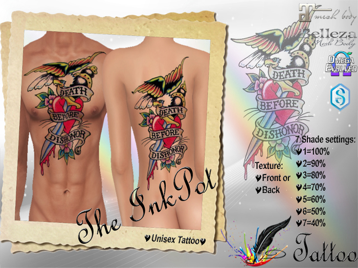 The Inkpot~Death Before Dishonor Tattoo