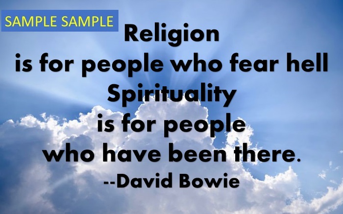 Poster -Bowie Spirituality