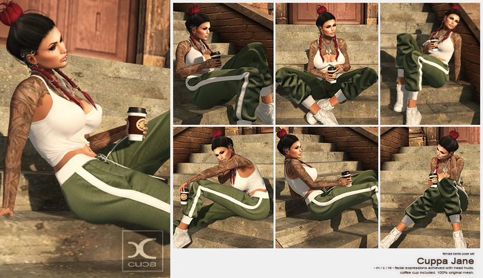 [..::CuCa Designs::..] Cuppa Jane - Bento Pose Set