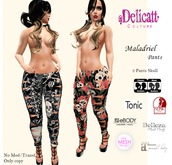 #GIFT#Delicatt Couture - MALADRIEL PANTS - skull