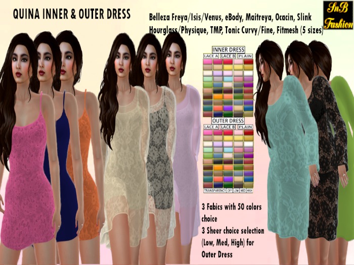 SnB Fashion - Quina Inner & Outer Dress DEMO