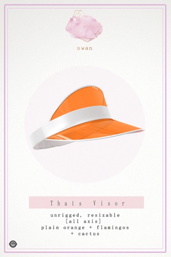 Swan Thais Visor Cap Orange
