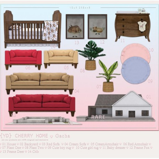 {YD} Cherry Home - House RARE