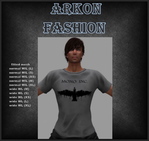 Mens Shirt  Mono INC 2