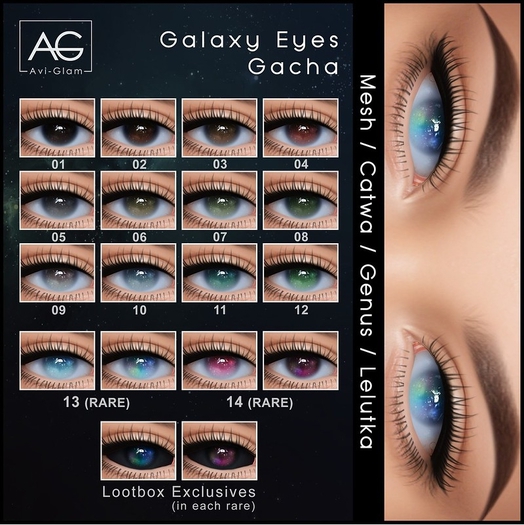 AG. Galaxy Eyes Gacha - Catwa - 06