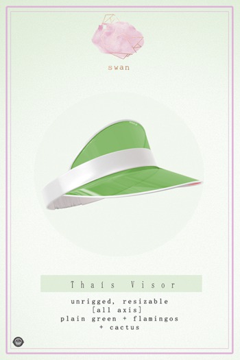 Swan Thais Visor Cap Green