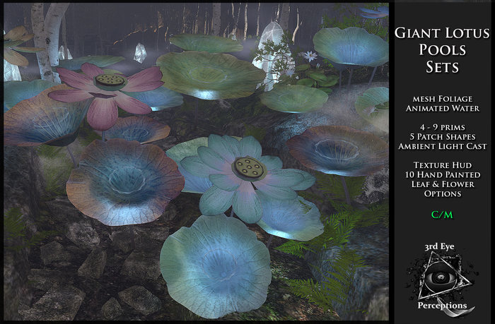 Giant Lotus Pools Set