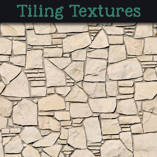 Warm and soft wall with irregular stones - Seamless texture