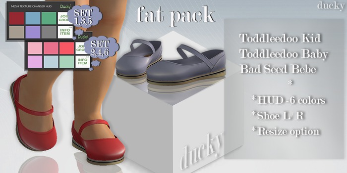 *FAT PACK Ducky-Mesh Girls Set 1,2,3,4,5,6 /Shoe 2