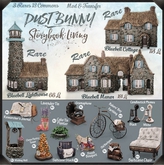 dust bunny . storybook living . black candlestick phone