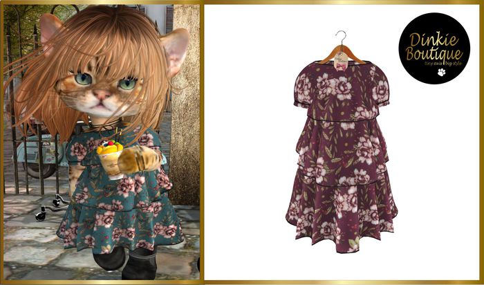 *DB* DINKIES LEXY DRESS wine