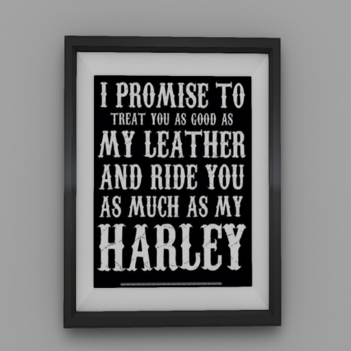 {Thaddeus} Ride as much as my harley Print