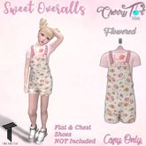 *Cherry Tot* Tweenster Flowered Overalls (Wear&Click)