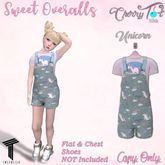 *Cherry Tot* Tweenster Unicorn Overalls (Wear&Click)