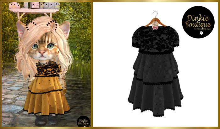 *DB* DINKIES ANAIS DRESS black