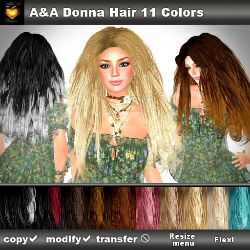 A&A Donna Hair 11 Colors Value Pack