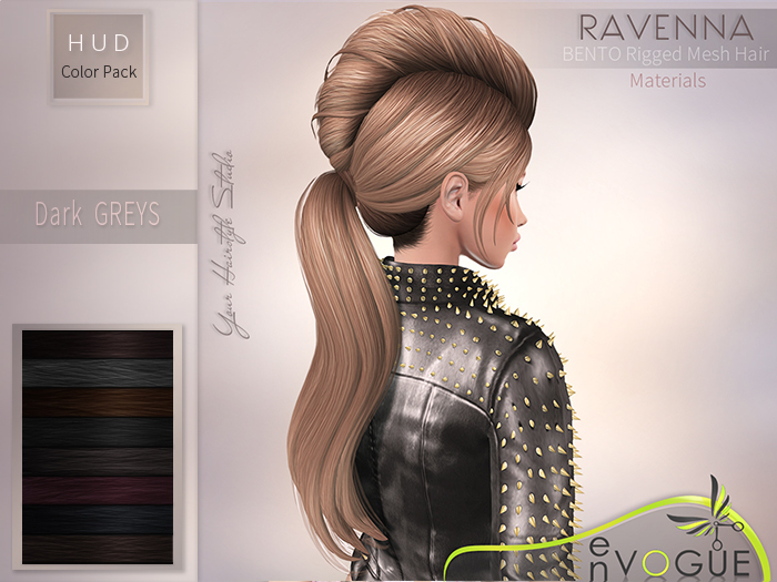enVOGUE - HAIR Ravenna - Dark Greys