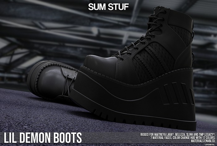 SUM STUF - Lil Demon Boots : GRAY