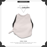 .miss chelsea. Zora Tank White