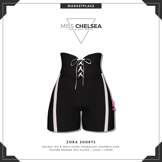 .miss chelsea. Zora Shorts Black