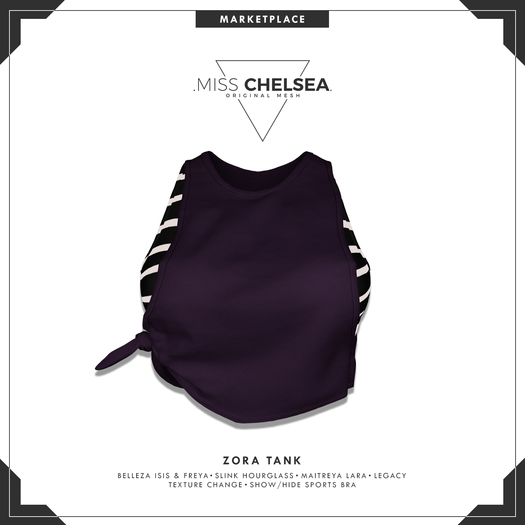 .miss chelsea. Zora Tank Plum