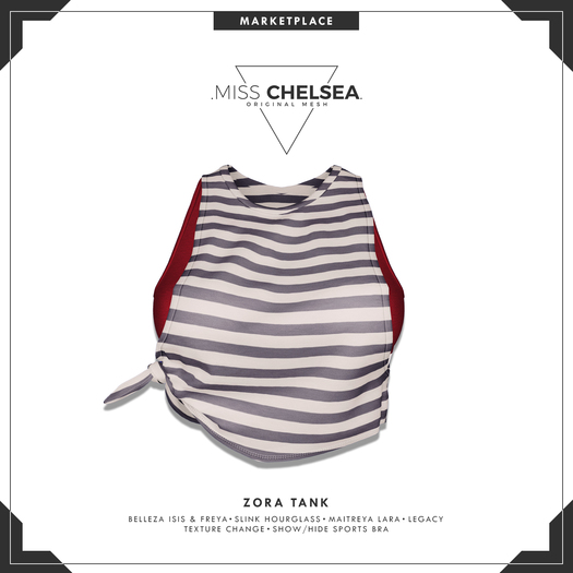 .miss chelsea. Zora Tank Stripes