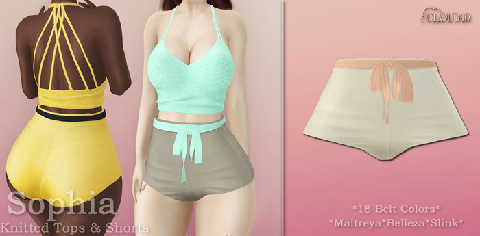 CLoUD10 - Sophia Shorts - Cream (BOX) ADD ME