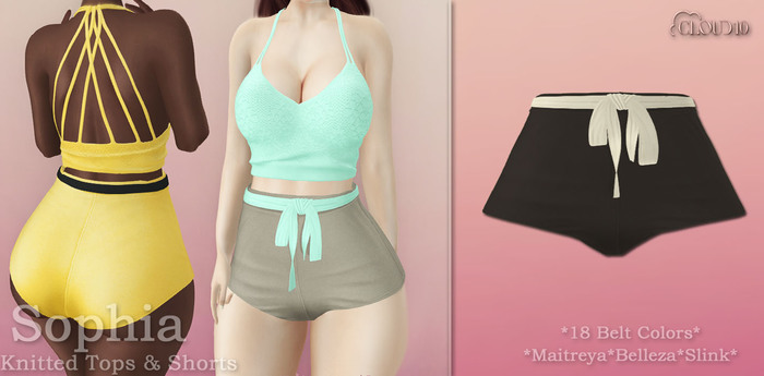CLoUD10 - Sophia Shorts - Chocolate (BOX) ADD ME