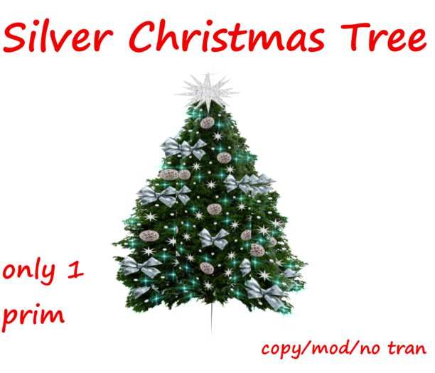 Silver Color changing lights christmas Tree