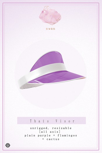 Swan Thais Visor Cap Purple