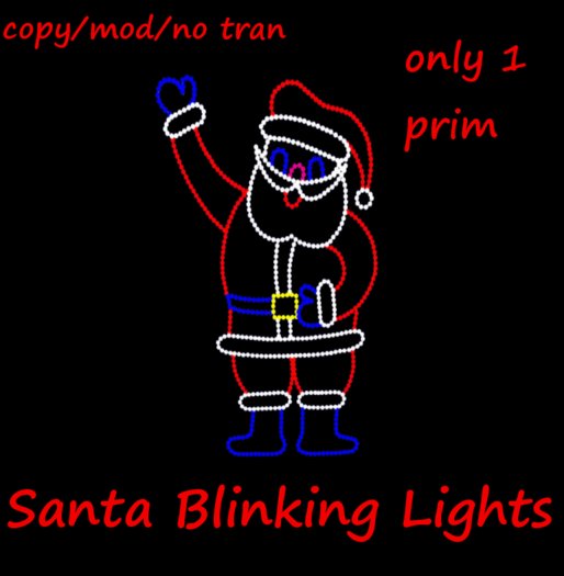 Santa Blinking Lights