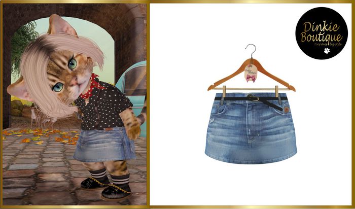 *DB* DINKIES RENA DENIM SKIRT * washed